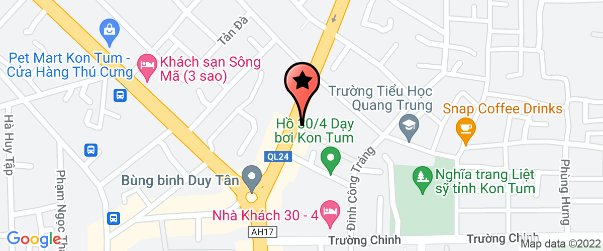 Bản đồ đến Công Ty TNHH MTV Vinh Quang Kon Tum