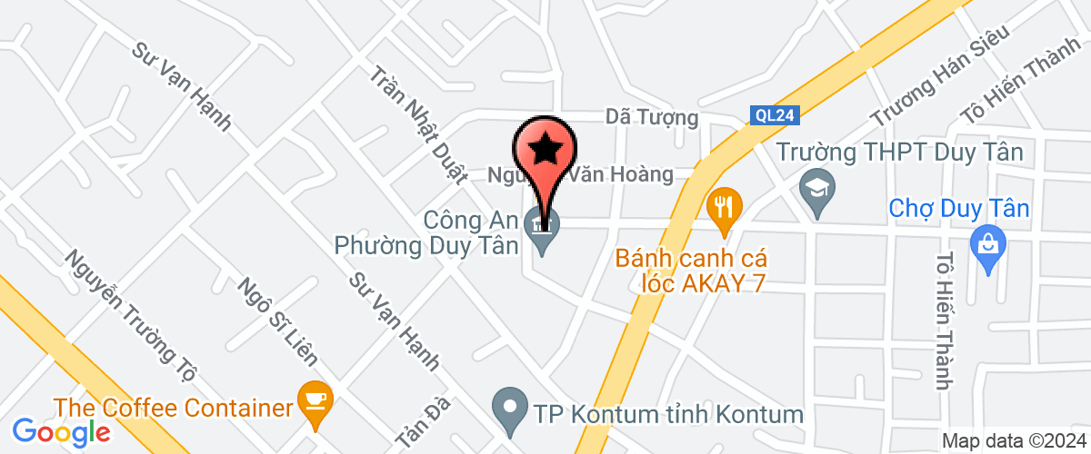 Map go to Xanh Cao Nguyen Mang Den World Joint Stock Company