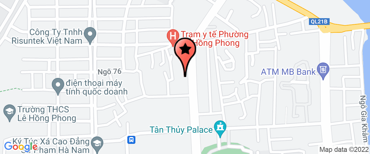 Map go to thiet bi so Tran Phong Company Limited