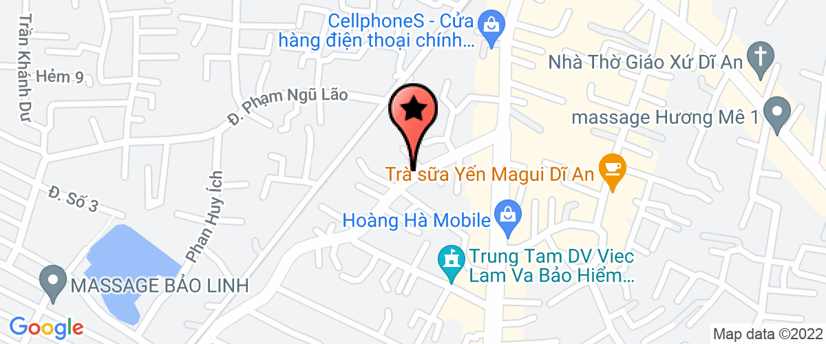 Map go to Massage Tam Hoang Company Limited