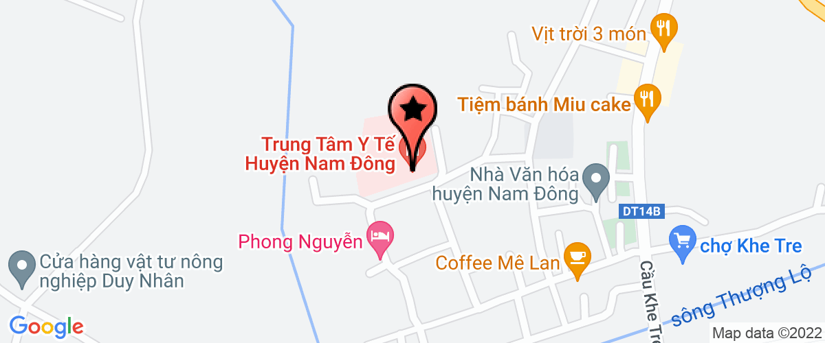 Bản đồ đến Trung tâm Y Tế huyện Nam Đông