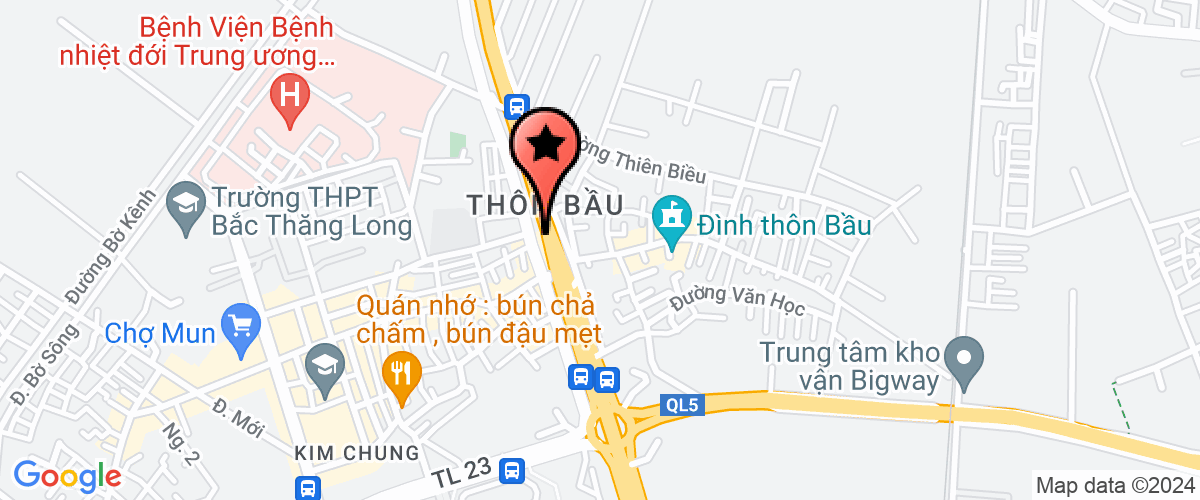 Map go to Binh Minh Viet Trading Service Joint Stock Company