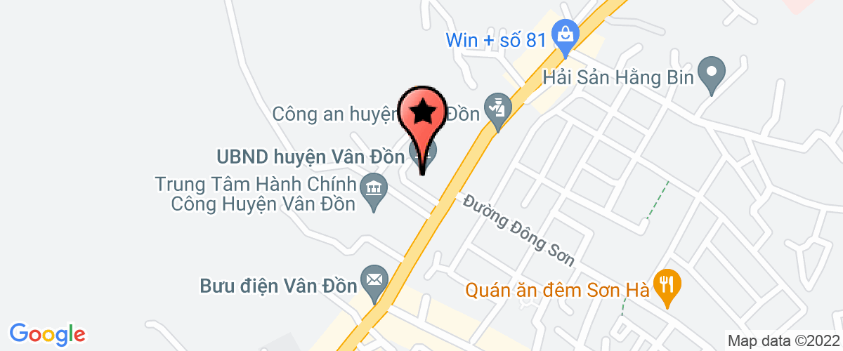 Map go to Van Don Development Investment Joint Stock Company
