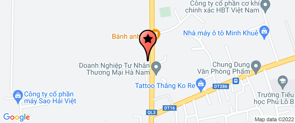 Map go to Viet Nhat Agricultural Corporation High Tech