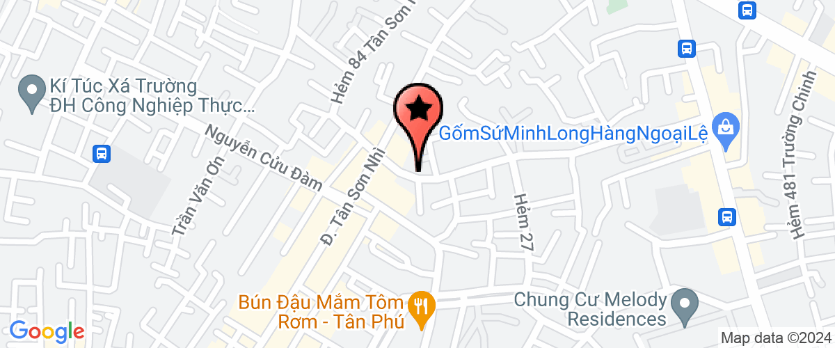 Map go to Hoa Binh Ho Chi Minh City Travel Joint Stock Company