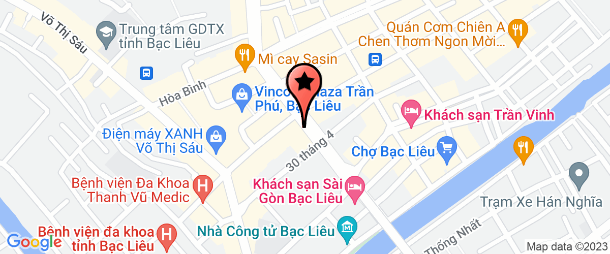 Map go to Bieu Dien Tuong Co Bac Lieu Art Company Limited