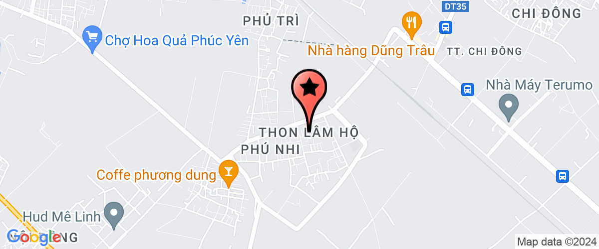Map go to Me Linh Steel Company Limited
