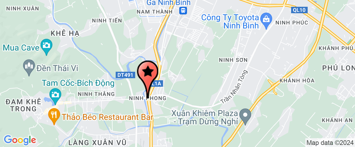 Map go to Ninh Binh Business Development Services Company Limited