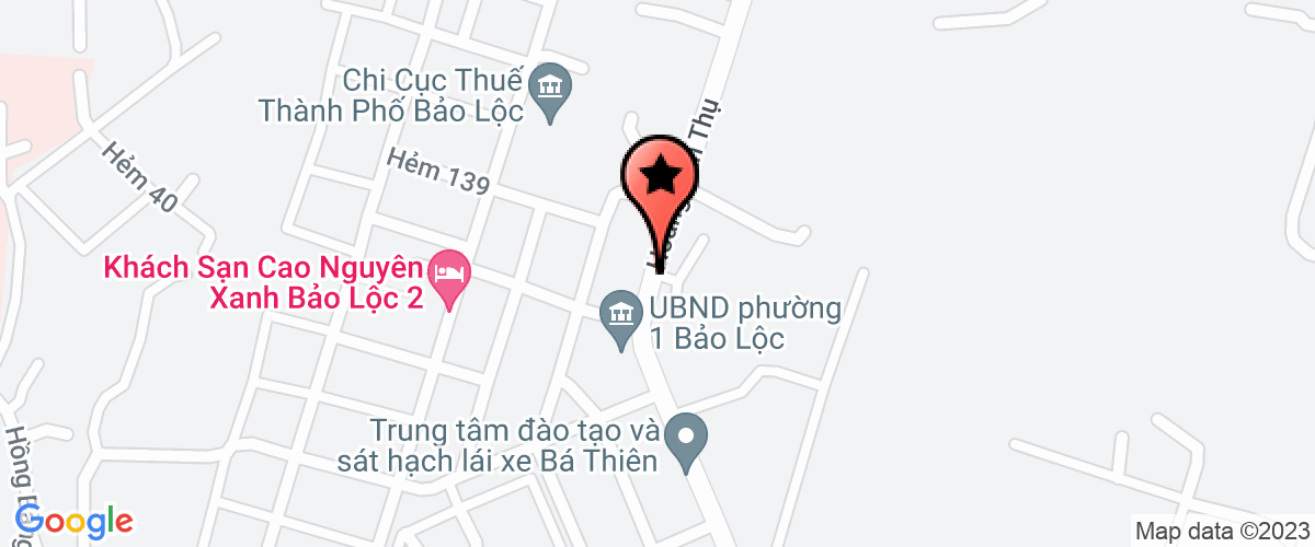 Map go to Bao Loc Urban Construction Joint Stock Company