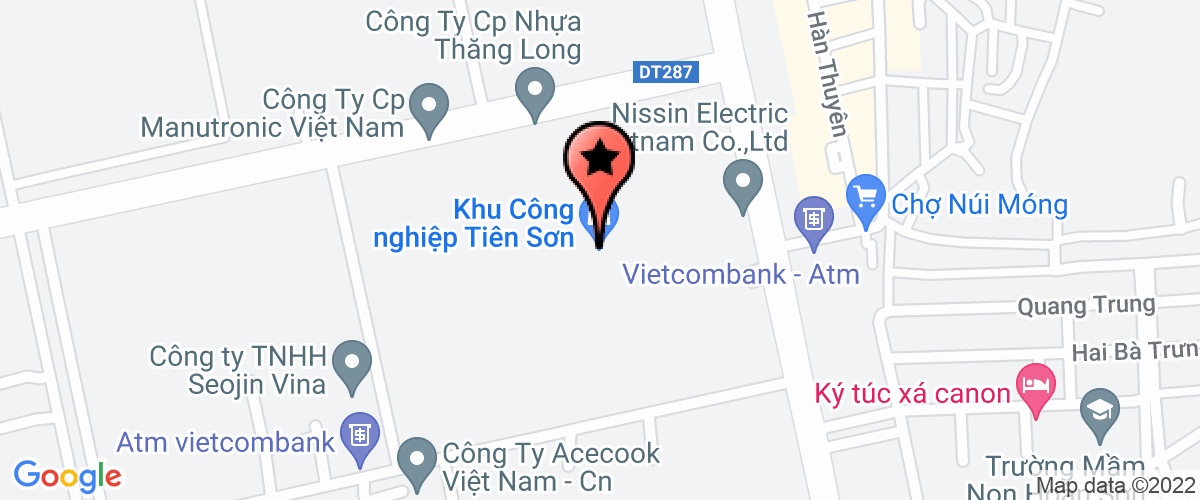 Map go to dien NISSIN VietNam Company Limited