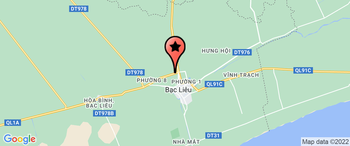Map go to Truong Thinh Bac Lieu Private Enterprise