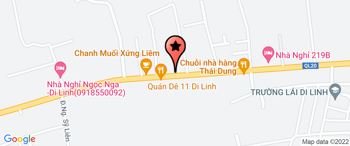 Map go to XNK Di Linh Coffee Company Limited