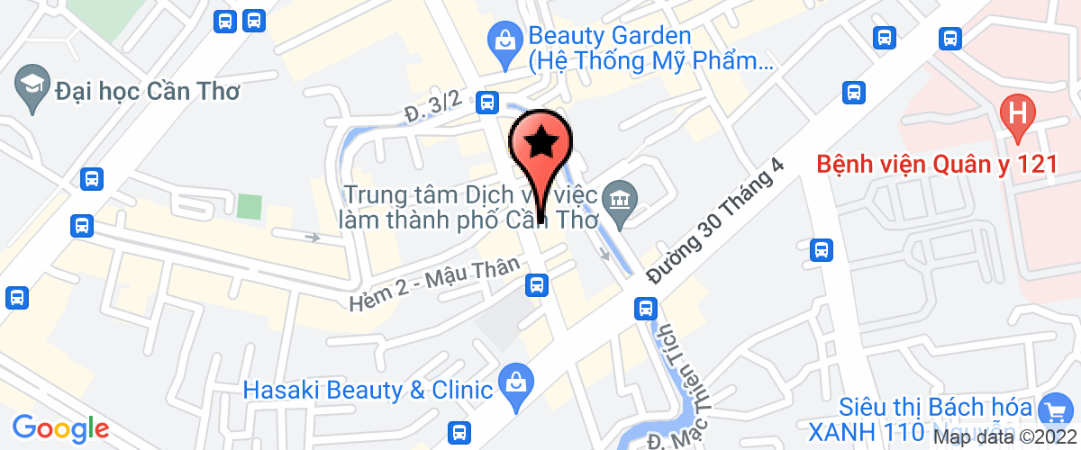Map go to Truong Trung cap Kinh te - Ky thuat TP Can Tho