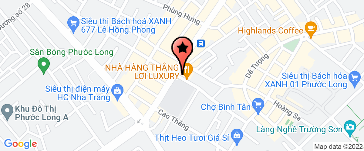 Map go to Phu Hoang Construction And Investment Joint Stock Company