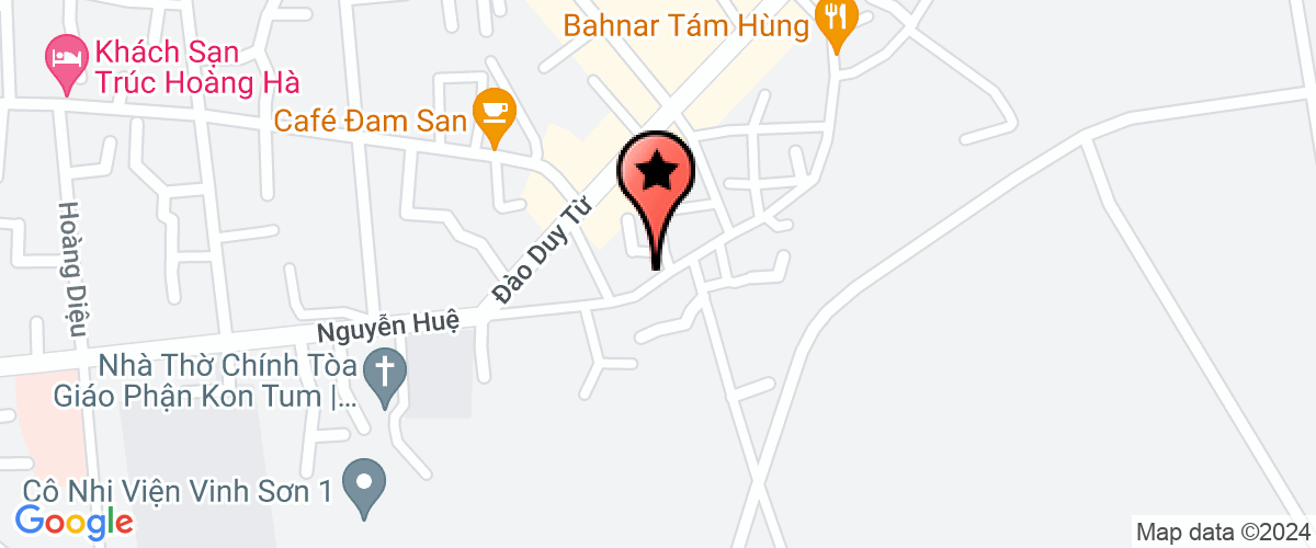 Map go to Van phong HDND - UBND Kon Tum City