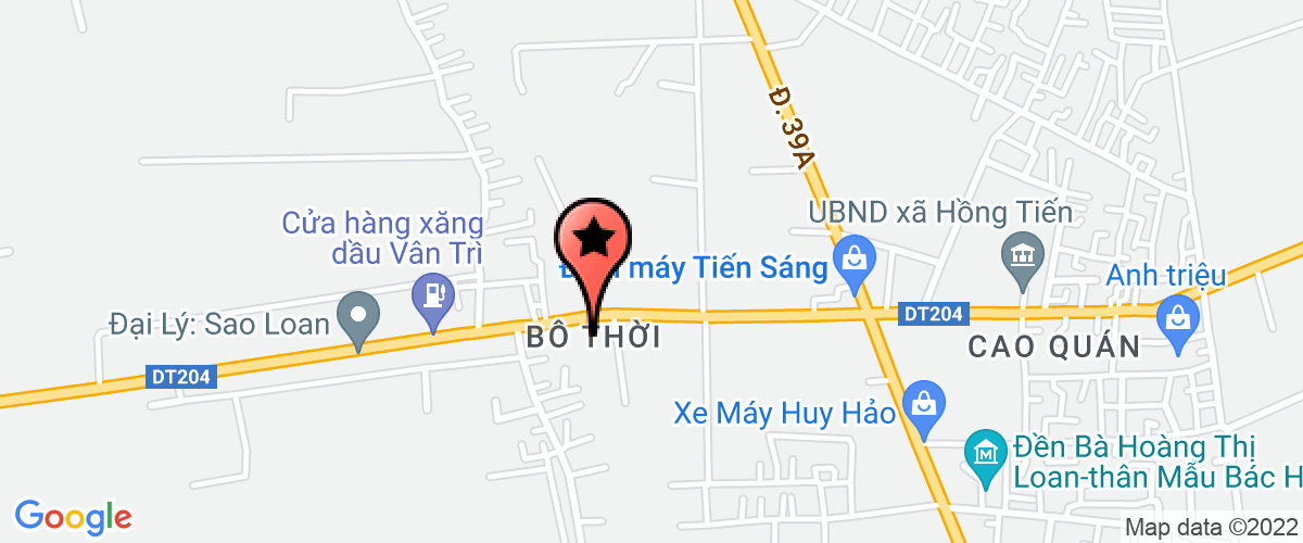 Map go to Thanh Hung Hung Yen Company Limited