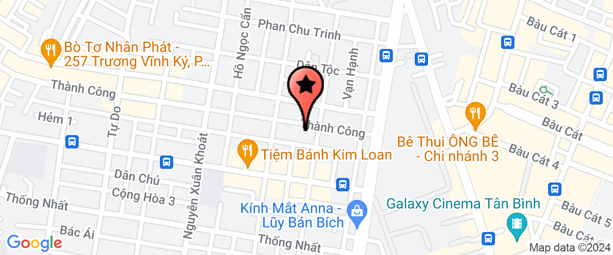 Map go to Thanh Tin Land Company Limited