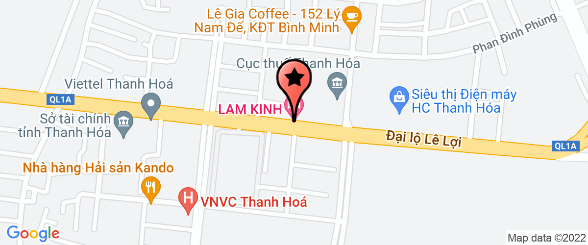 Bản đồ đến Công Ty TNHH Vietnam New Life