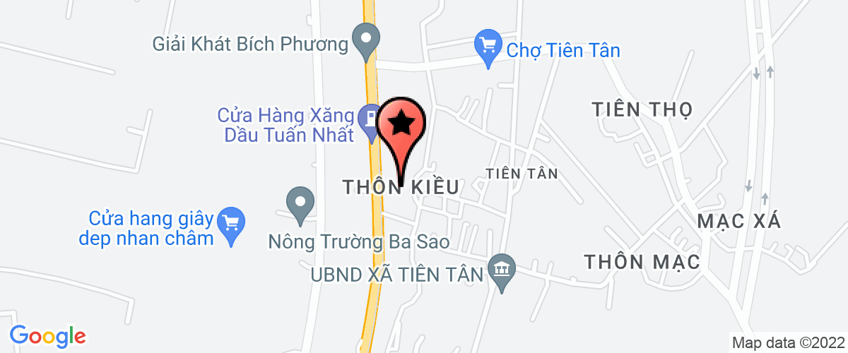 Map go to Tien Tan Secondary School