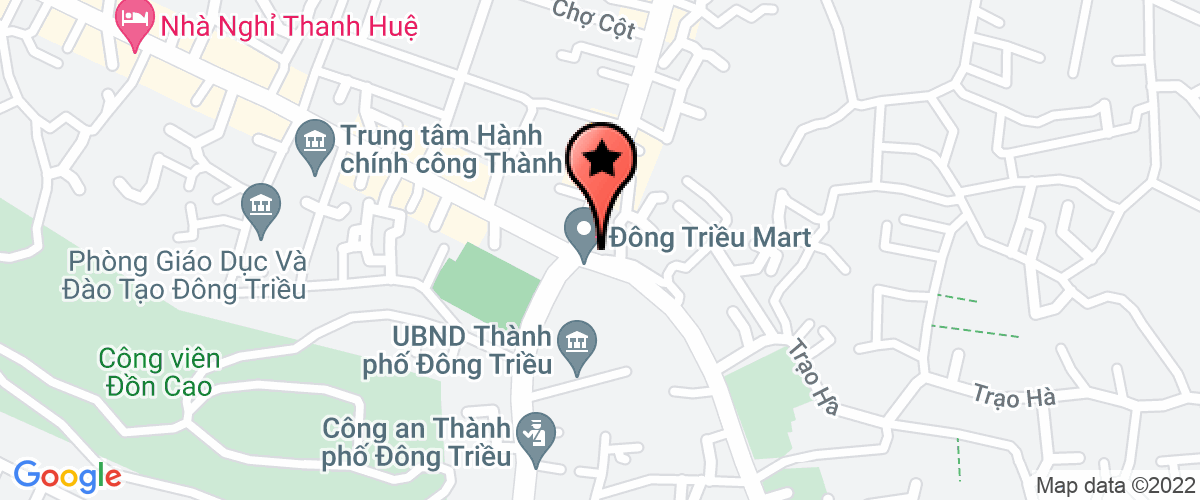Map go to Van phong cong chung Dong Trieu
