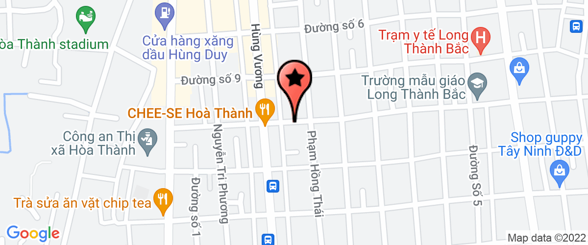Map go to Thanh Vu Tay Ninh Joint Stock Company