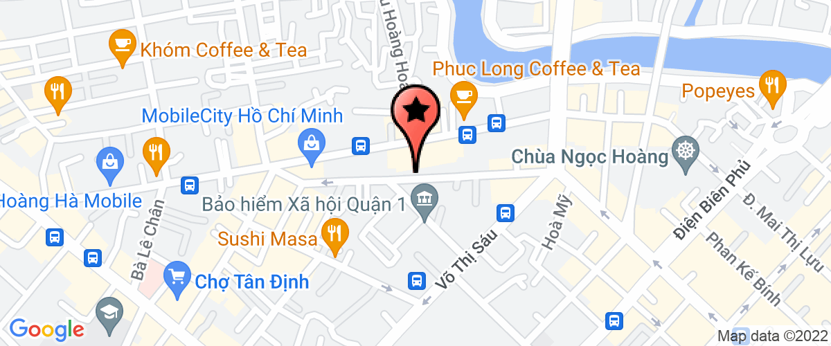 Map go to Nam Quang Vinh Company Limited