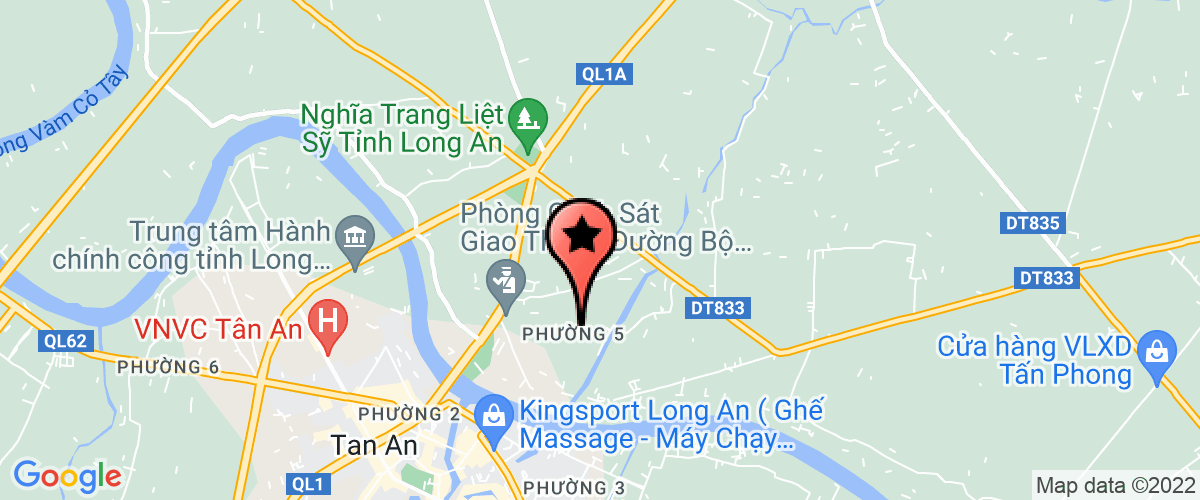 Map go to Truong Cao dang Nghe Long An