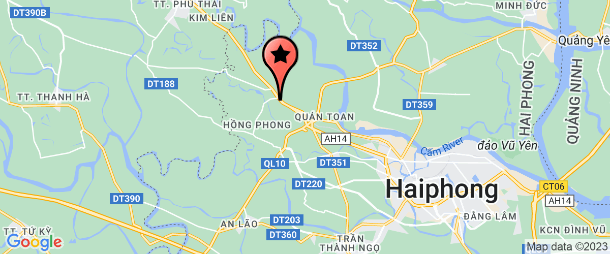 Map go to Than Hai Phong Vinaco Business Processing Joint Stock Company