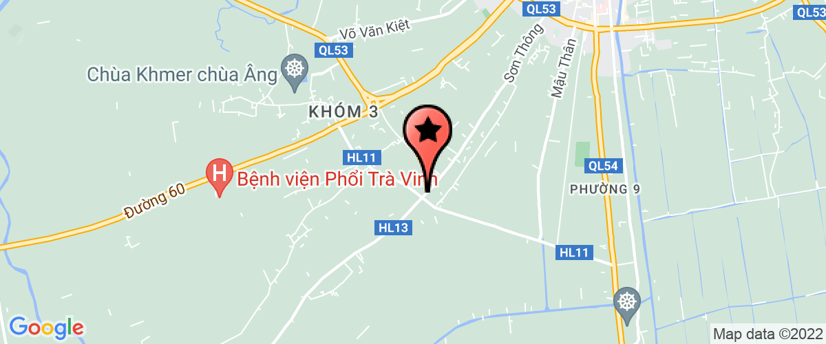 Map go to Sao Dem Tra Vinh Private Enterprise
