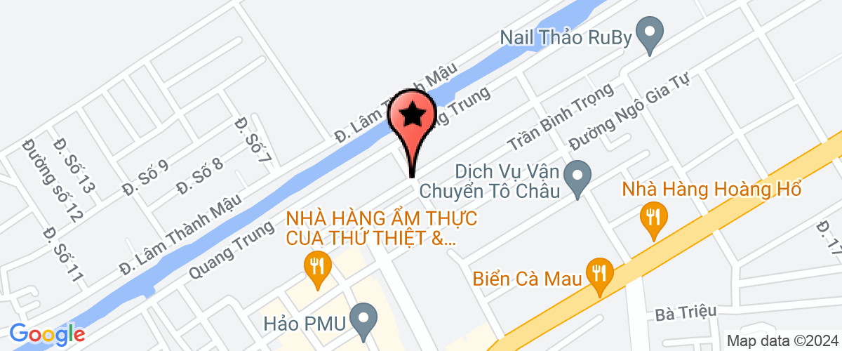 Map go to Dat Thinh Construction Company Limited