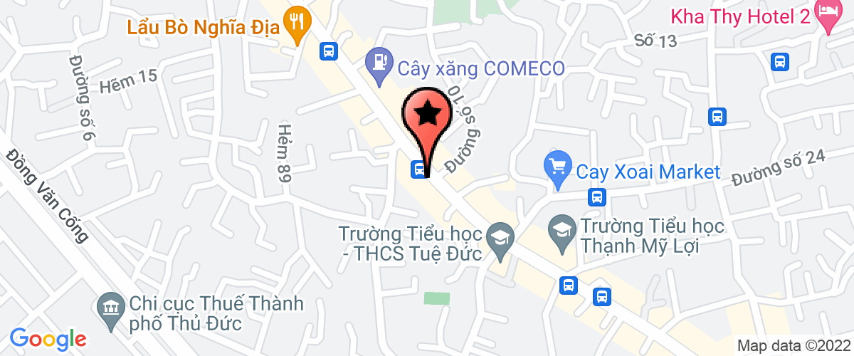 Map go to Khu Vui Choi Game Tu Dinh Entertainment Private Enterprise