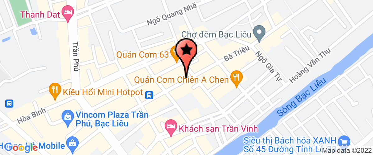 Map go to Toa an Nhan Dan Thi Xa Bac Lieu