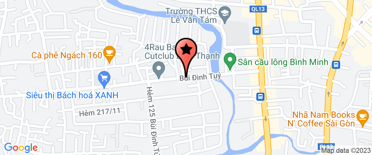 Map go to Tan Hoang Dat Sai Gon Company Limited