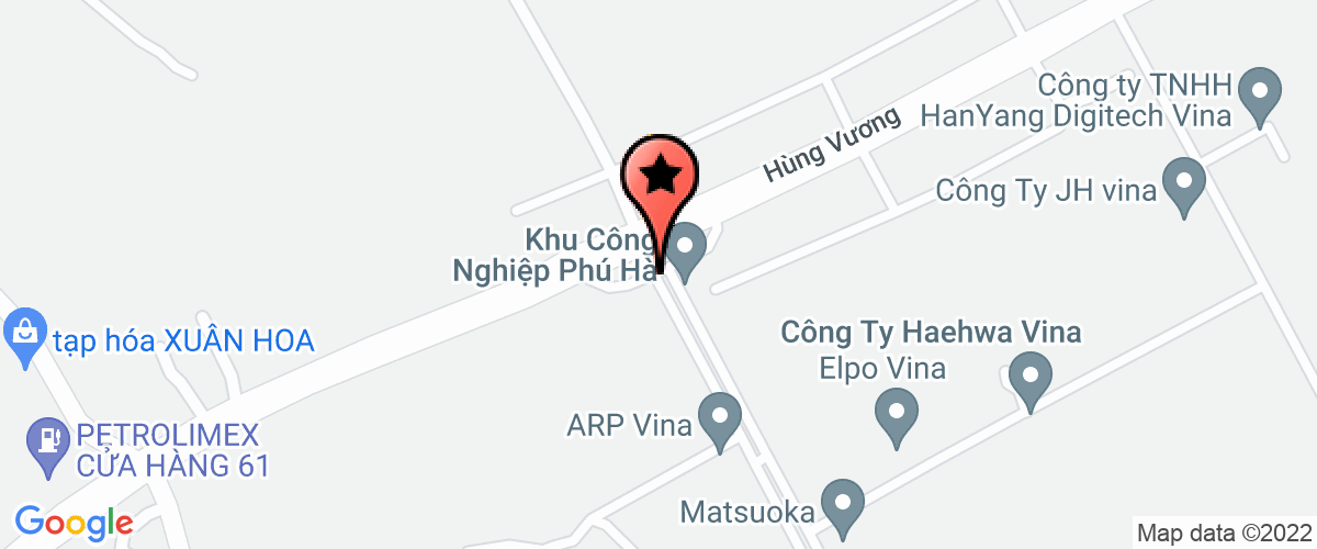 Bản đồ đến Công Ty TNHH Phú Thọ Matsuoka