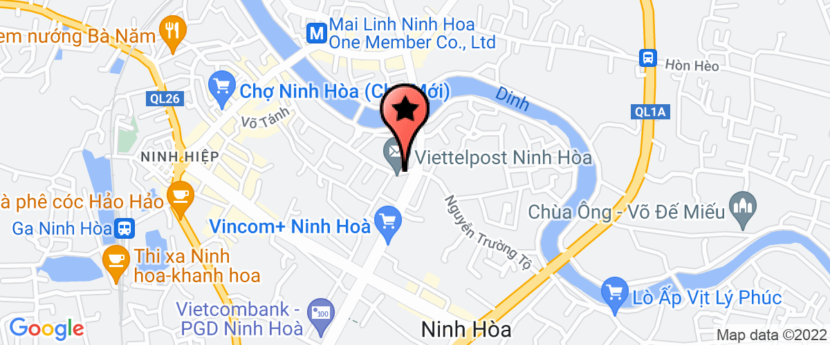 Map go to King Ninh Hoa Private Enterprise
