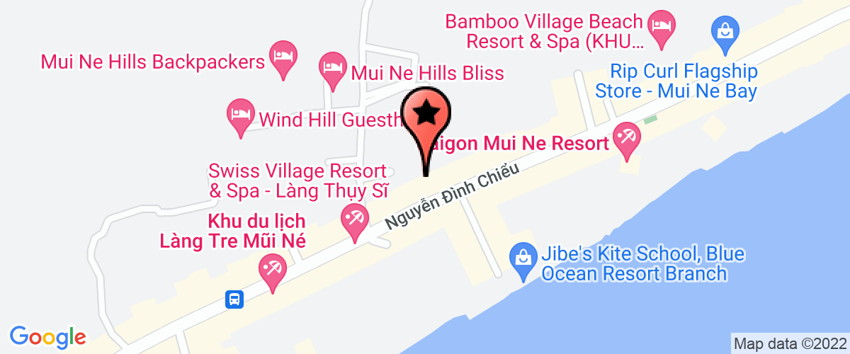 Map go to Han Quoc Mui Ne Restaurant Company Limited