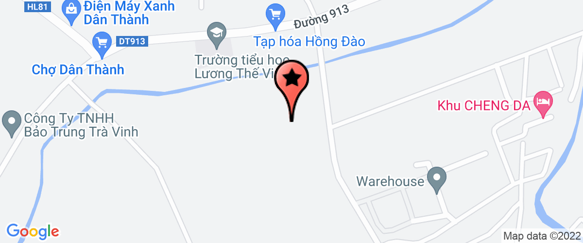 Map go to Ngoi Khong Nung Duyen Hai Brick Joint Stock Company