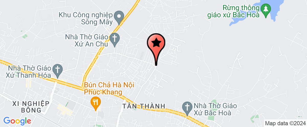 Map go to Ha Thach Building Materials Company Limited
