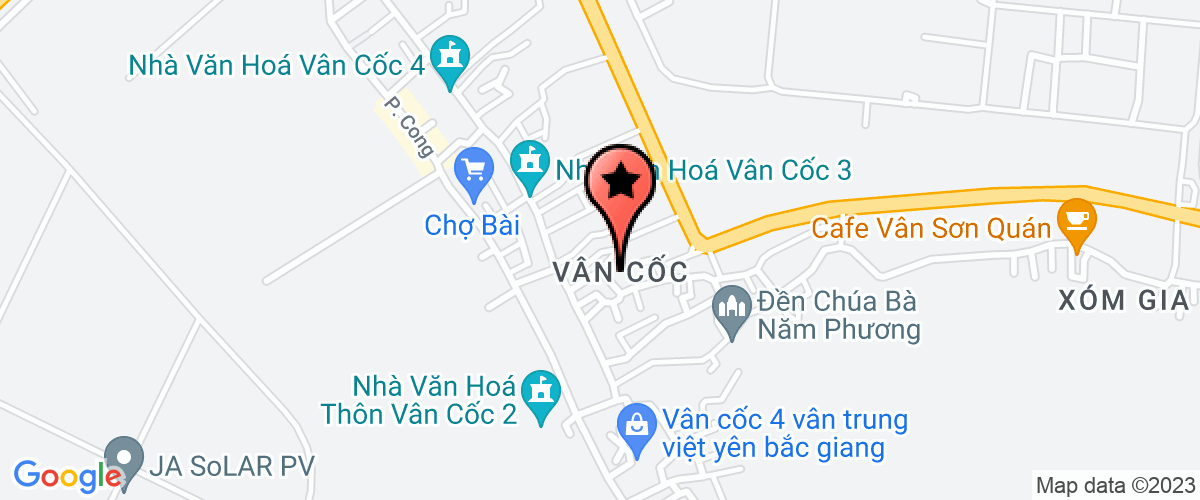 Map go to Van Coc Agriculture Service Co-operative