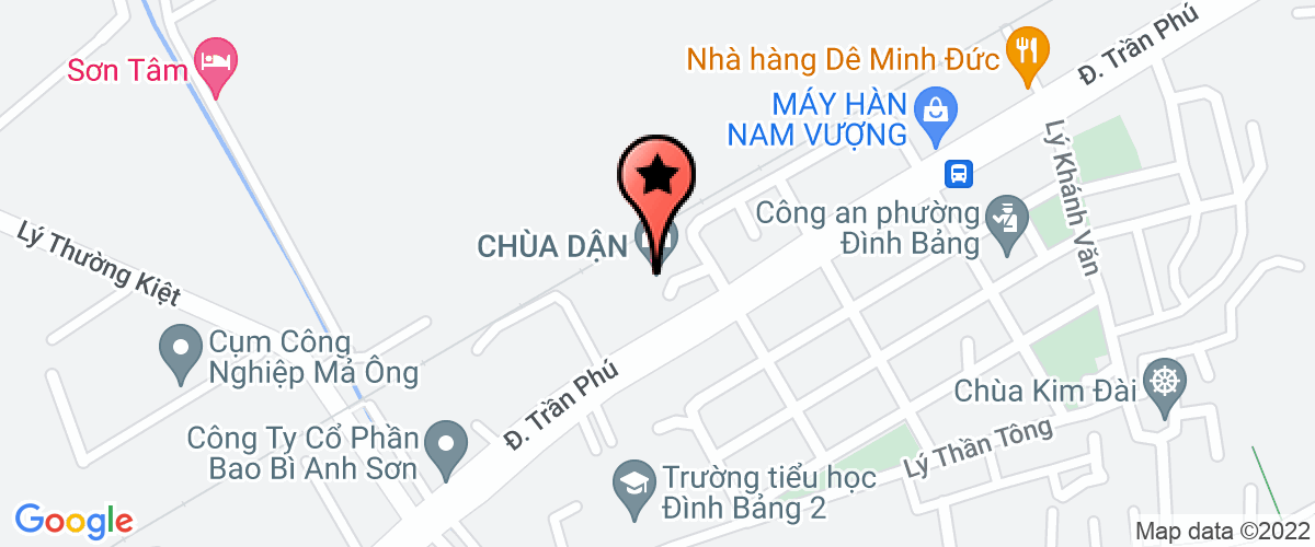 Map go to Anh Son Packging Joint Stock Company