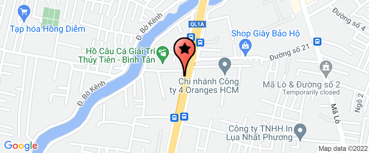 Map go to Branch of   Tham Nghi Trading Production Company Limited