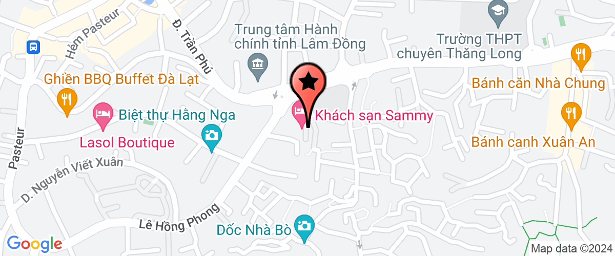Map go to Lam Dong Technical Economy College