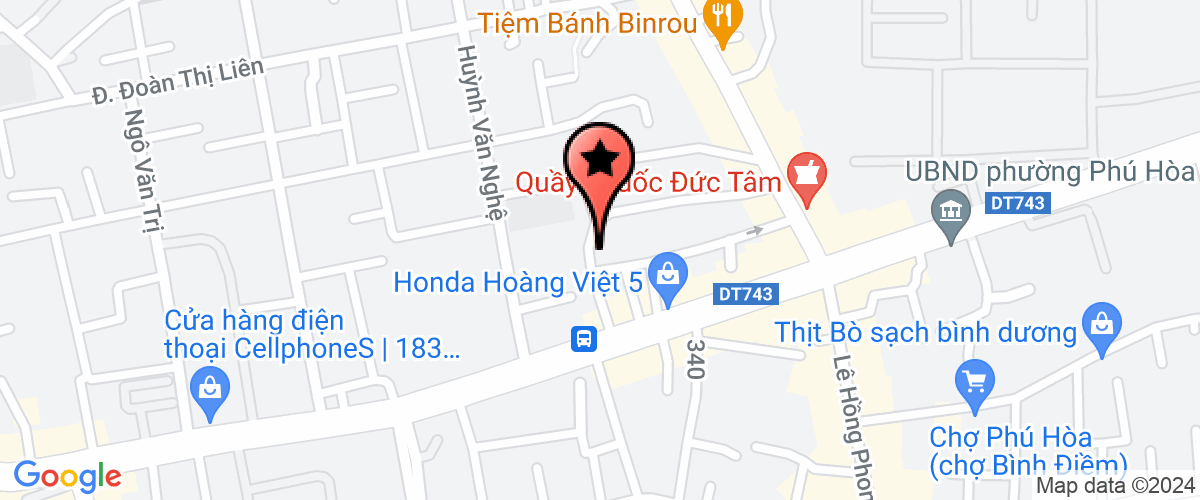 Map go to Chi cuc thi hanh an Dan Su Tan Uyen District