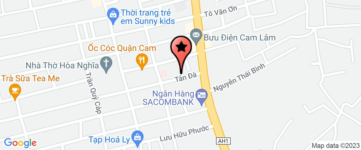 Map go to Tau Thuy Cam Ranh Industry Support Joint Stock Company