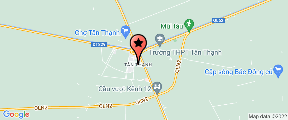Map go to Tan Thanh District Construction Project Management