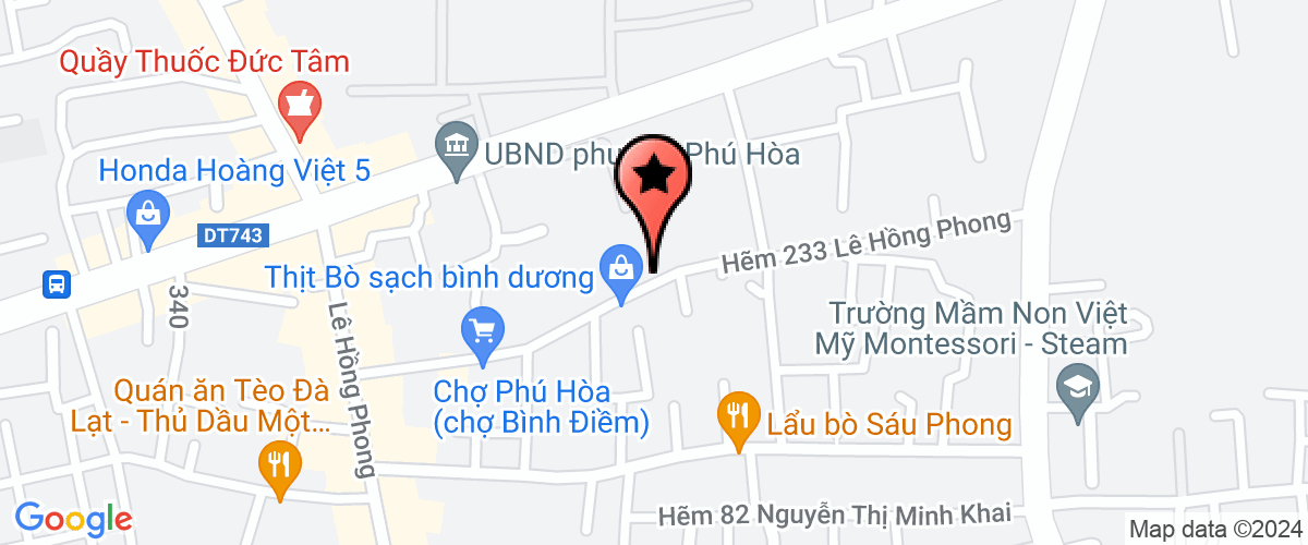 Map go to Duc Huy Phat Construction Mechanical Company Limited