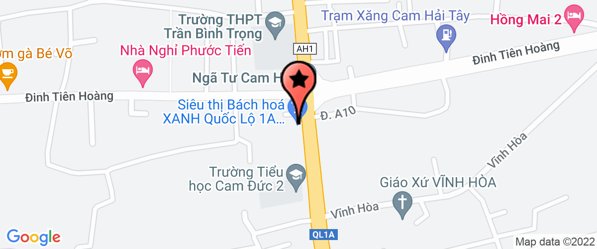 Map go to Dai Truyen thanh-Truyen hinh Cam Lam District