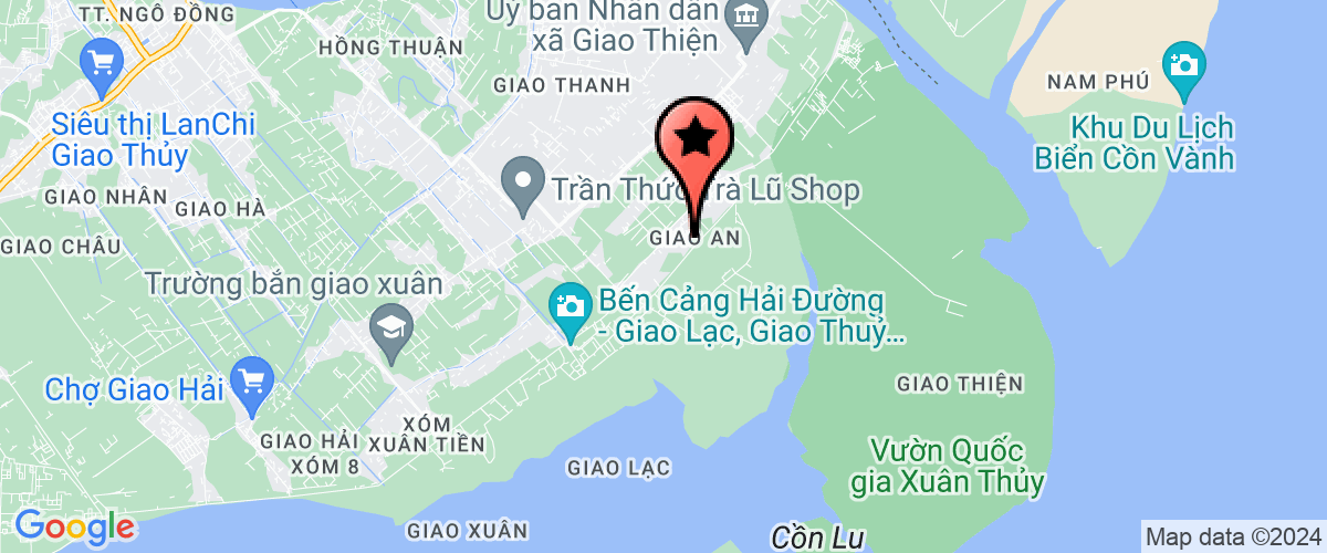 Map go to Tram Y te xa Giao An