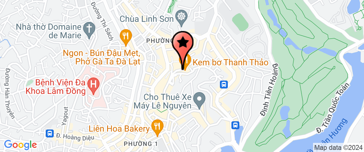Map go to Dich vu viec lam Lam Dong Center
