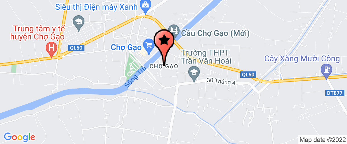Map go to Hoi chu thap do  Gao Market District